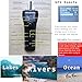 CRESEAPRODUCTS S80 Brushless Motor Super Speed Saltwater RC Fishing Bait Boat with GPS for Surf Fishing with 2 Line Releases,22,000mah Battery,IP 66 Waterproof,500M Range,5 Meters/Second