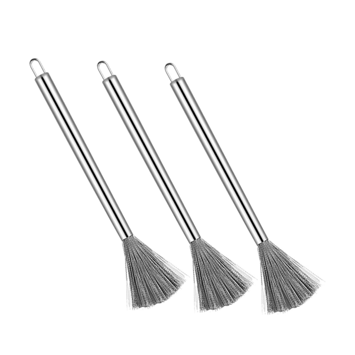 ifundom Cepillo De Limpieza De Cocina Inoxidable Mango para Fregar Ollas Y Utensilios De Cocina Herramienta Multifuncional De Limpieza para Y Restaurantes 3 Piezas X 4