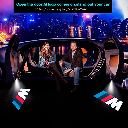 4Pcs Car Door Lights Logo For Partial 3/4/5/6/7/X/Z/M/Gt Series, Except G02/05/06/07/20/21/22/23/26/80/82/83, E39/46/53, Etc. #TOP2