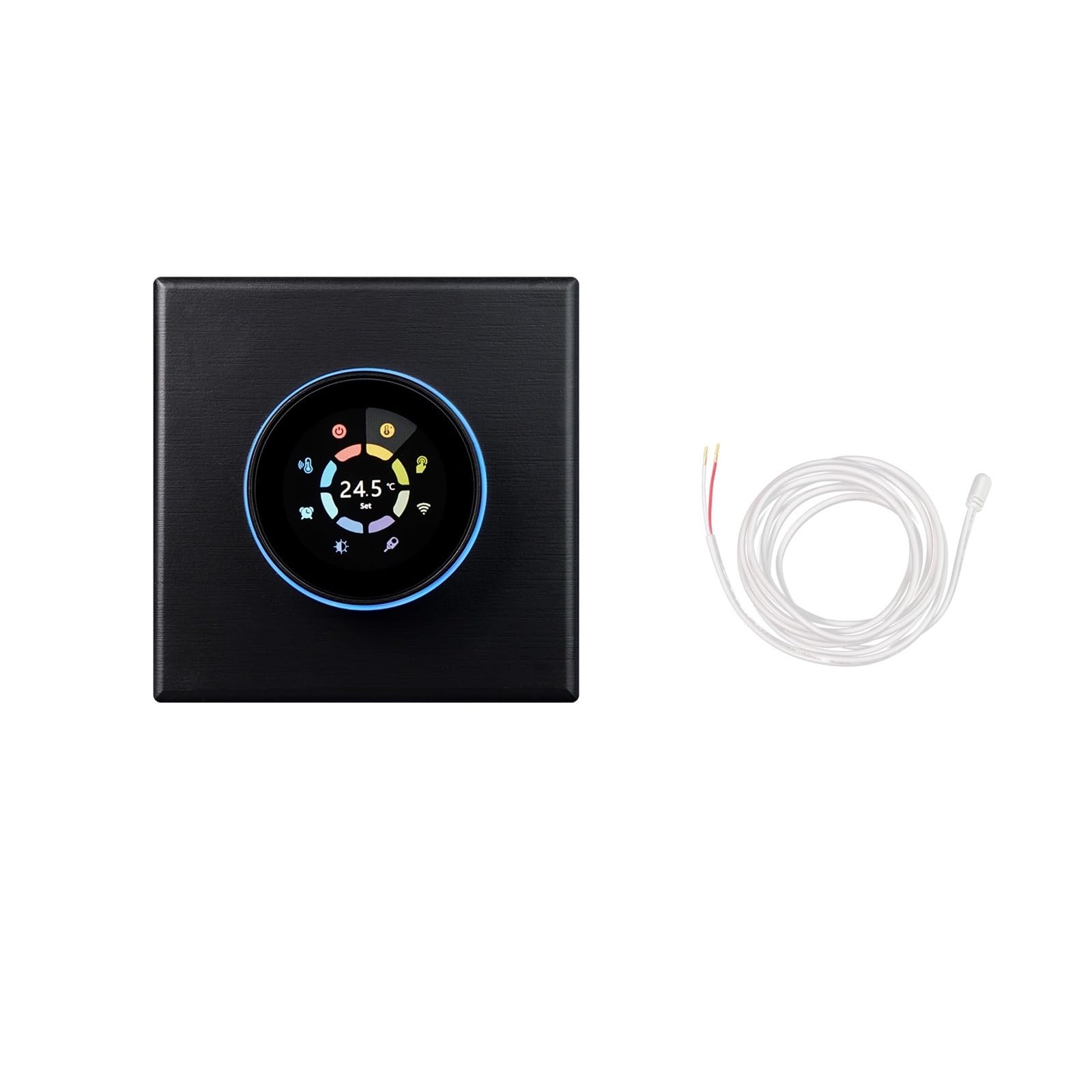 Temperature Controller, Smart Home Heating Knob Thermostat Temperature Controller For Water Gas Boiler Electric Works(Electric Heat)