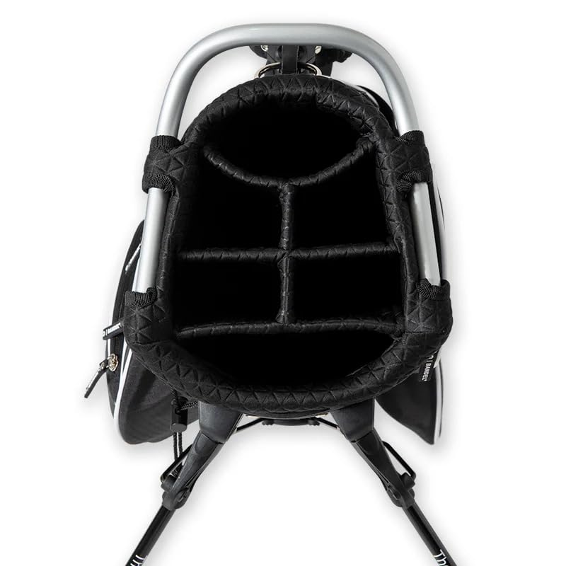 BANDEL ゴルフキャディバッグ ブラック/ホワイト