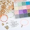 ARTREE Perles Pour Bracelets - 48 Couleurs - Perles En Verre Morandi