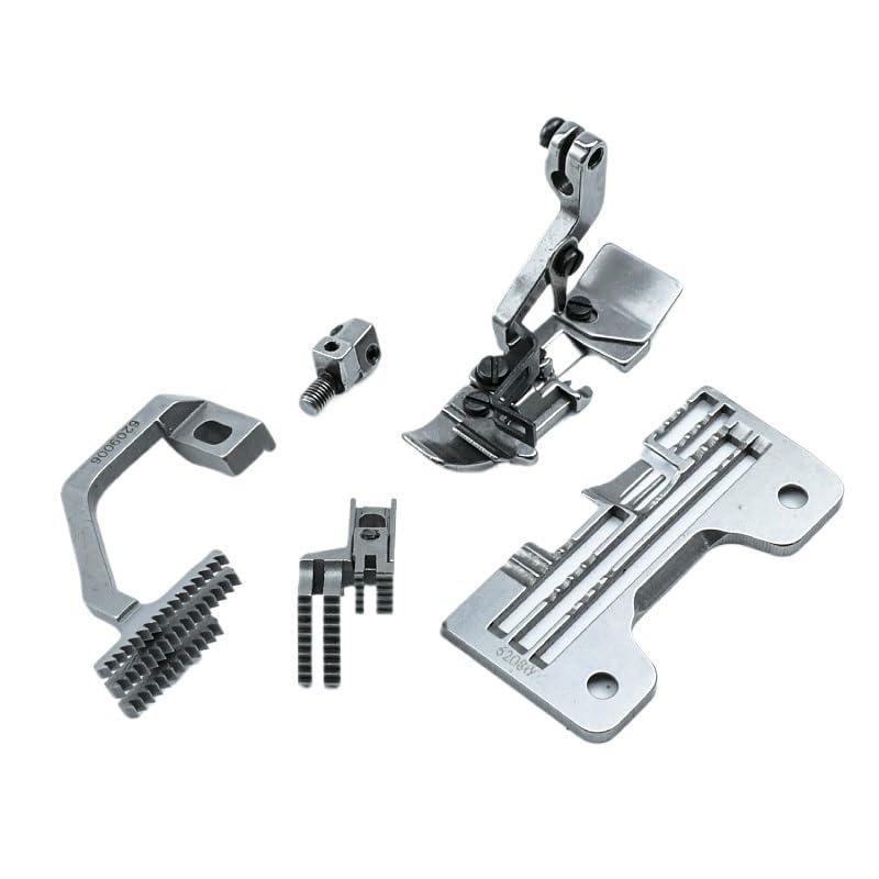 1 zestaw 2.4x6mm mierników dla Yamato CZ6025 Overlock części do maszyn szycia płytka ściegowa 6208002 stopka dociskowa 6207021 zacisk 6209100