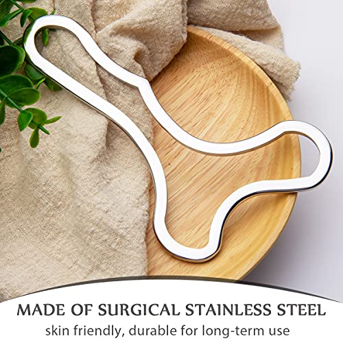 Allshow Gua Sha Scraping Massage Tool, Stainless Steel Muscle Scraper, Metal Guasha Tool, Iastm Tool For Lymphatic Drainage Therapy & Muscles Pain Relief (A) #TOP1
