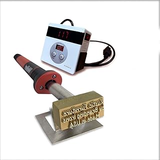 Custom Electric Branding Iron with Personalized Text - Standard Size - Engraved in the USA