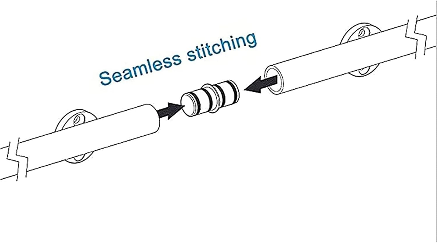 3Ft-20Ft Sliding Ladder Library Full Set Hardware Rolling Track(No Ladder) Round Track/Rail + Floor Roller+Extension Accessories, Mobile Ladder Track for Home/Indoor/Loft/Library/1