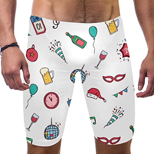 Maillot de bain pour homme à séchage rapide et motif coloré