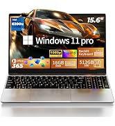 MOONFISH 2026 Laptop Computer Window 11, Core i5 Processor 15.6 Inch Lap Top, 16GB RAM 512GB SSD,...