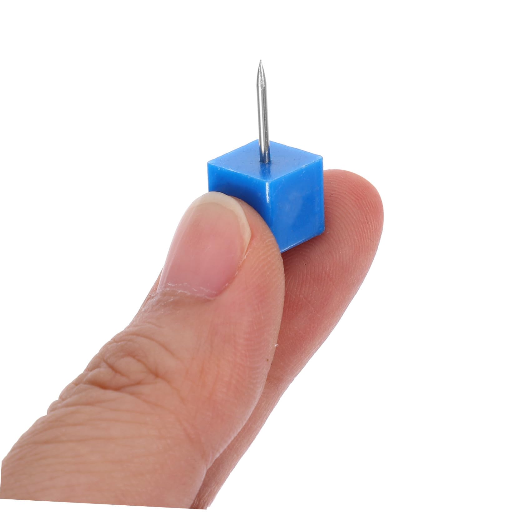 Angoily 300 Stück Bunte Quadratische Pushpins mit Kleinem Kopf Reißzwecken für Pinnwand Karte und Büro Praktische Stecknadeln mit Aufbewahrungsdose Farbenfrohe Markierungsnägel