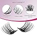 Lash Clusters 96pcs 12-18mm Individual Lashes D Curl Large Tray Wispy Cluster Lashes Mixed Length Reusable Eyelash Clusters DIY Eyelash Extension Individual Lash Extension Supplies (F2-0.07D, 12-18mm)
