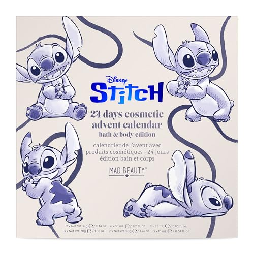 MAD Beauty Calendario Disney STITCH con cosméticos y accesorios diarios 2