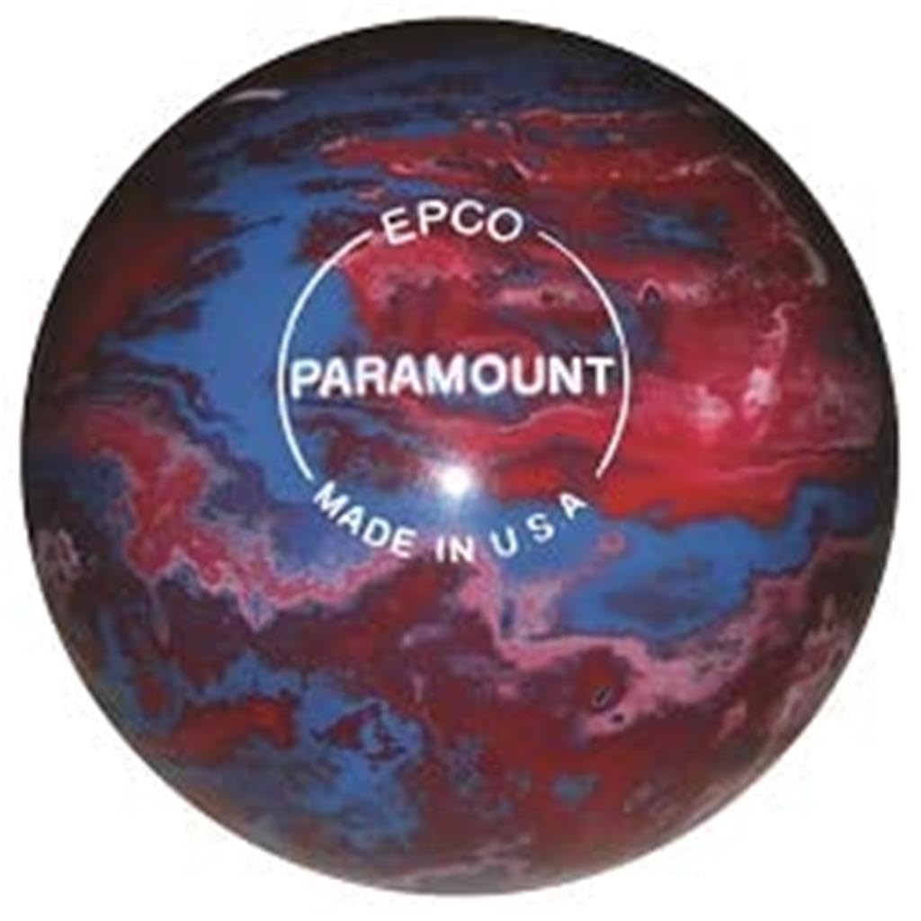 Bowlerstore Products EPCO Candlepin Bowling Ball- Marbleized - Royal, Red & White (4 1/2 inch- 2lbs. 5oz.) 1 Ball