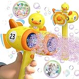 balnore Seifenblasenmaschine Seifenblasenpistole Kinder Automatic Bubble Gun 15000+ pro Minute Seifenblasen Spielzeug Outdoor Indoor Hochzeit Party Garten Badezeit