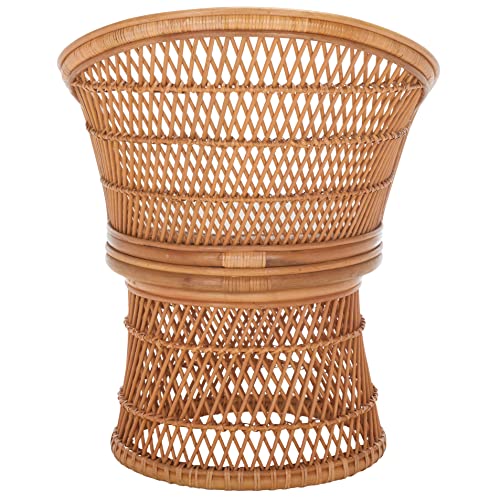 Sillón giratorio rattan natural blanco cómodo miniatura 5