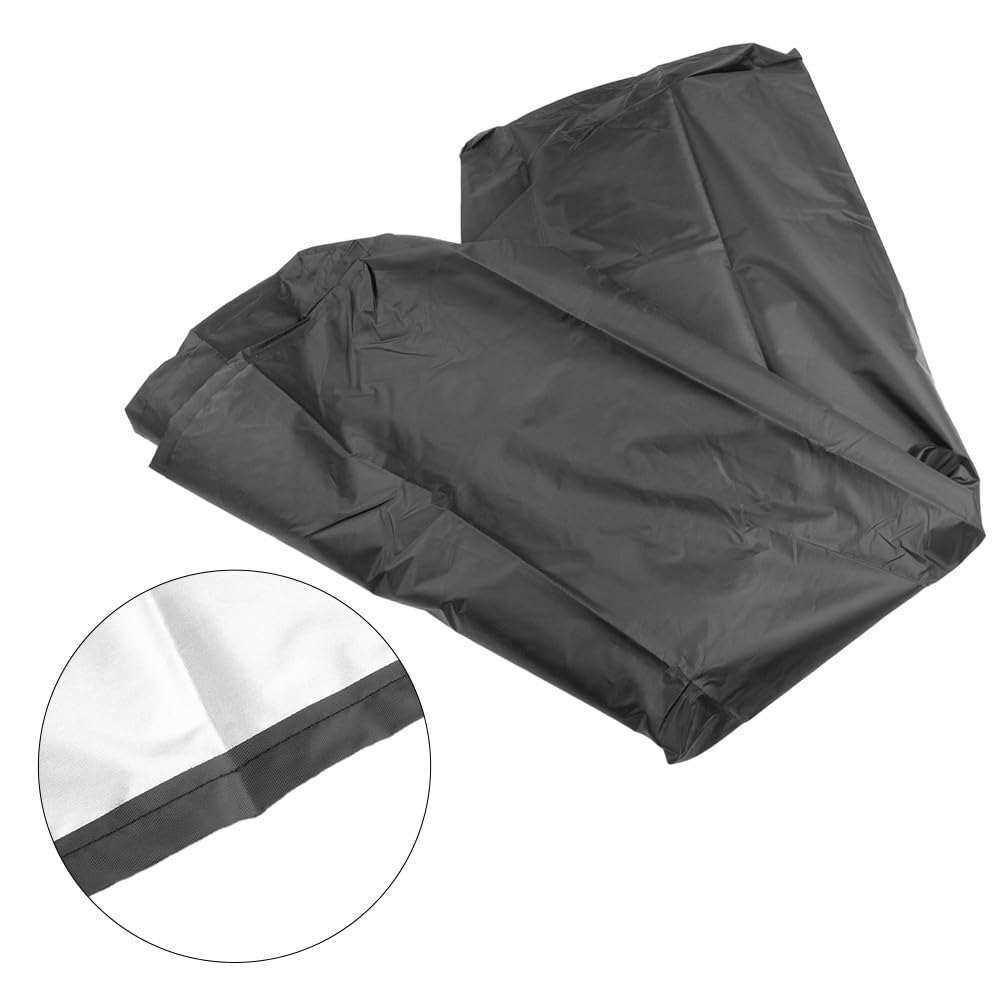 IBC pour couvercle de réservoir 1000L pour réservoir d'eau, bâche isolante, 120 x 100 x 116 cm, 210D pour noir avec revêtement argenté