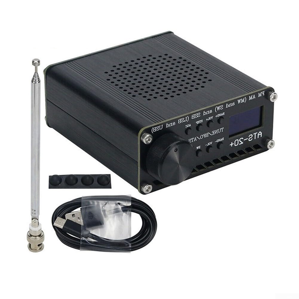 Ricevitore radio a banda completa, ATS-20+ Plus ATS20 V2 SI4732 ricevitore radio multi-banda, display da 0,96 '' per unità DSP con FM AM SSB