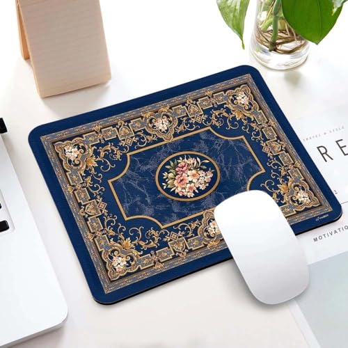 Image of Carpet Pattern Mousepad - Small Non-Slip Rubber Carpet Design Printed Computer Mouse Pad 19x22cm (FMP0228)