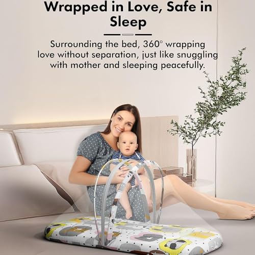 Image of StarAndDaisy 3 in 1 Baby /Mosquito net for Sleeping 0-12 Months- Newborn, Mosquito net for Baby /Soft and Comfortable Bed, Washable Cotton Design for Baby