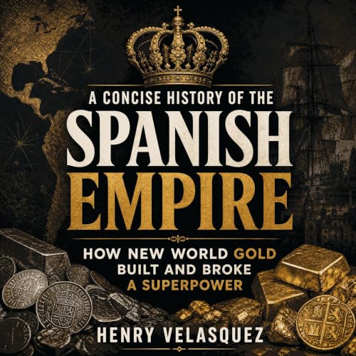Diseño de la portada del título A Concise History of the Spanish Empire: How New World Gold Built and Broke a Superpower