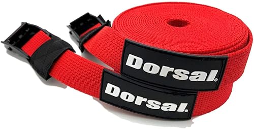 Miniatura 6 de DORSAL Tabla de surf Kayak SUP Surf Roof Rack Correas de amarre 15 pies (2) Negro