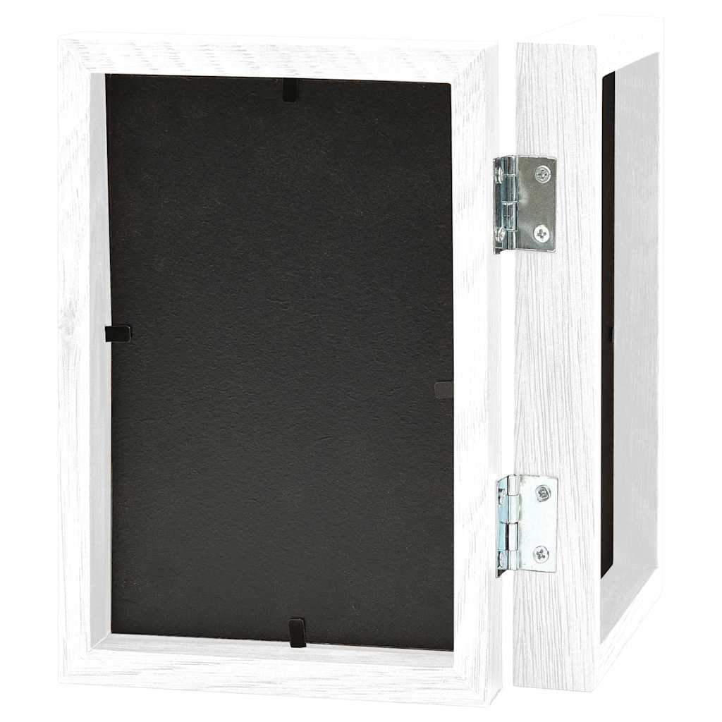 Cornice portafoto pieghevole, 2 x 21 x 29,7 cm, in MDF, bianco