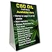 CBD Oil Available Here Benefits Economy A-Frame Sign (24" x 36")