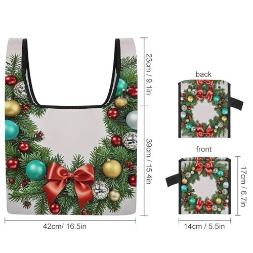 Sac pliable Noël compact pour résoudre le manque de place lors de vos courses de fête - 2