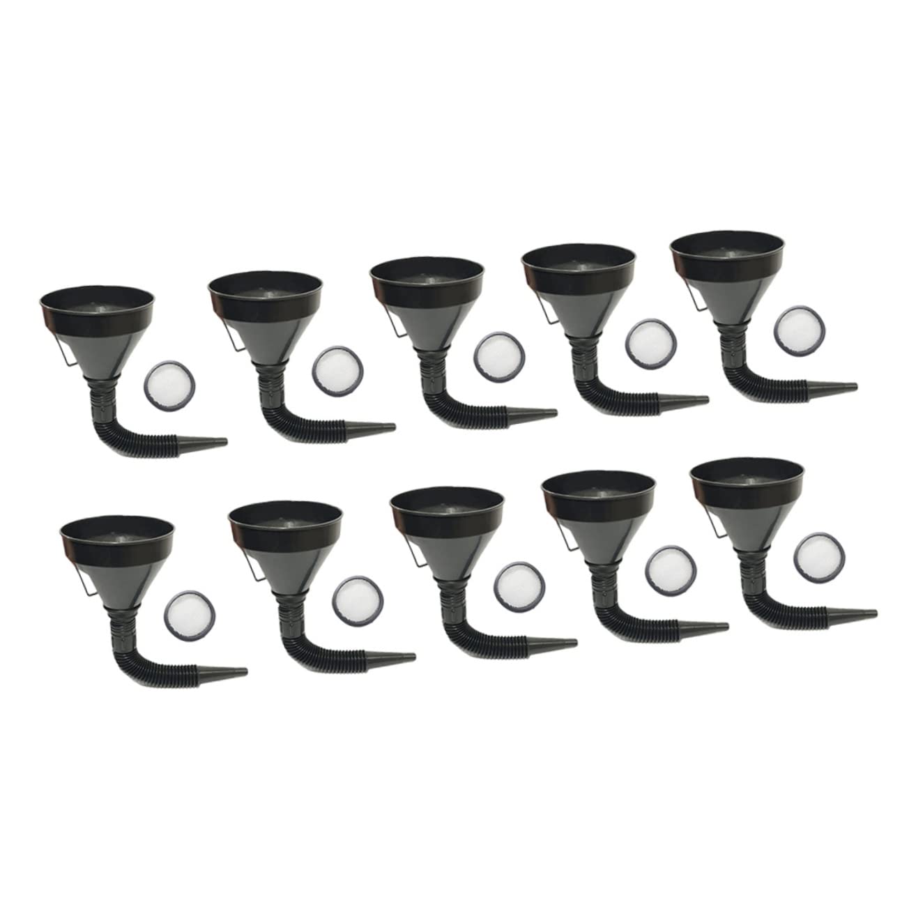 BELLIFFY 10 Pcs Funnel Oil Filters Fuel Funnel Filtro De