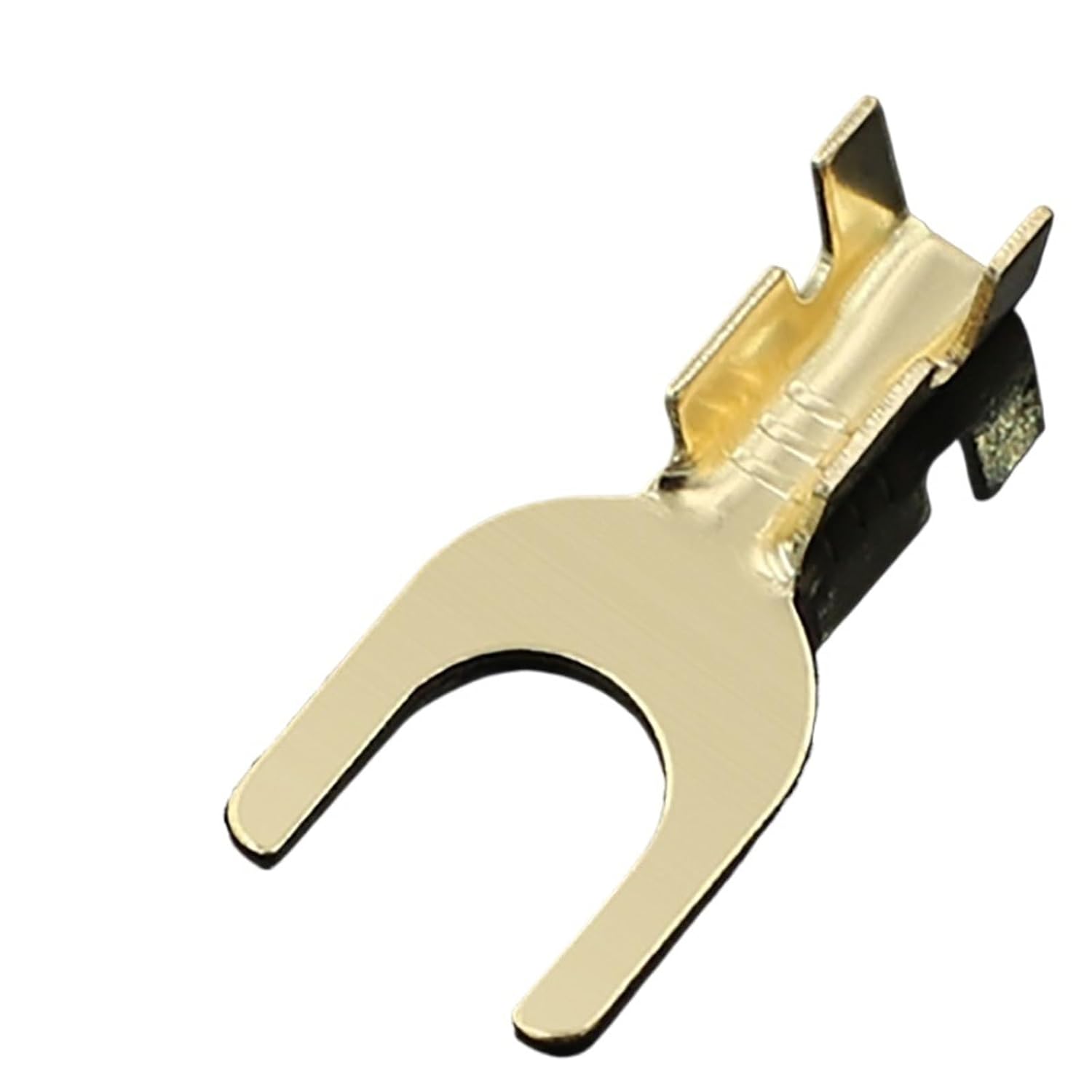 100Pcs M3 M4 M5 M6 Brass Fork Spade U-Type Non-Insulated Wire Connector Electrical Crimp Ground Terminal 0.5-2.5mm(M3)