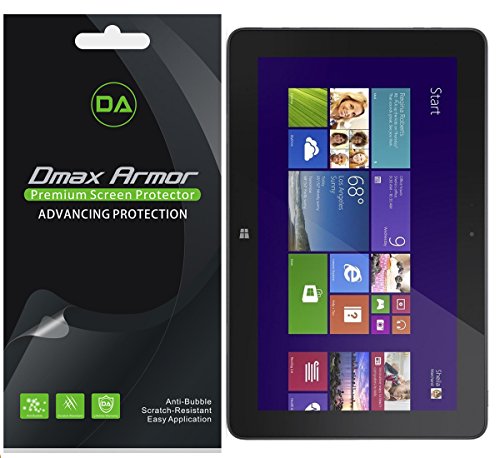 Dmax Armor [3-Pack] for Dell Venue 10 / Venue 10 Pro Screen Protector High Definition Clear Shield