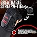 SWIFT TECH Pro Boxing handwraps (Black/Red, L/XL)