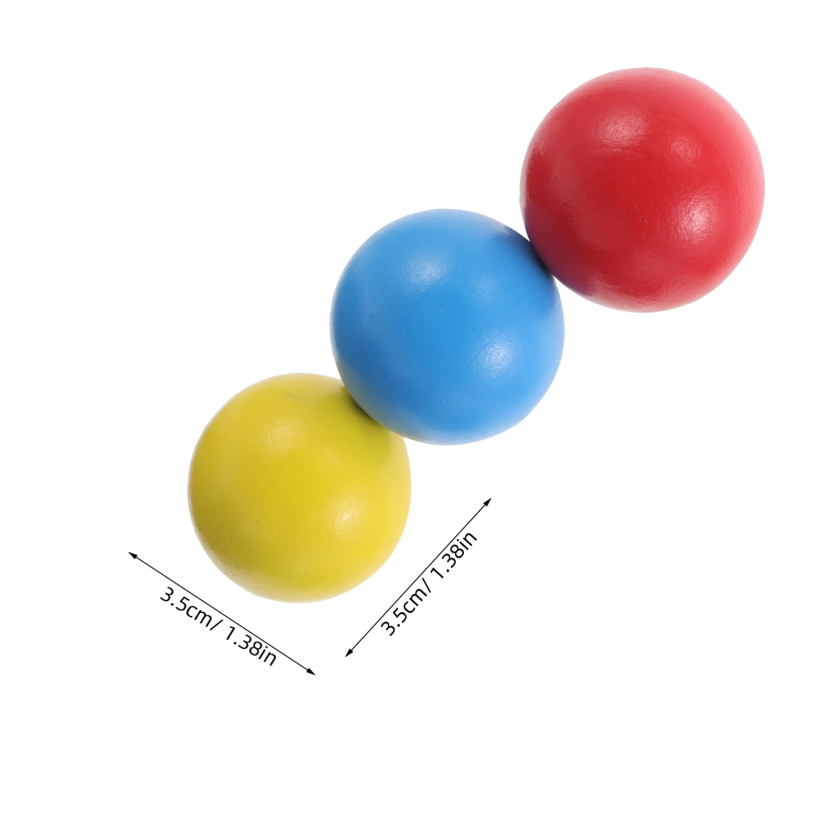 Abaodam 3 Pcs Kids Croquet Ball: Wooden Round Ball Replacement Croquet Balls Outdoor Lawn Game for Family Bonding Easy Setup Promotes Healthy Growth