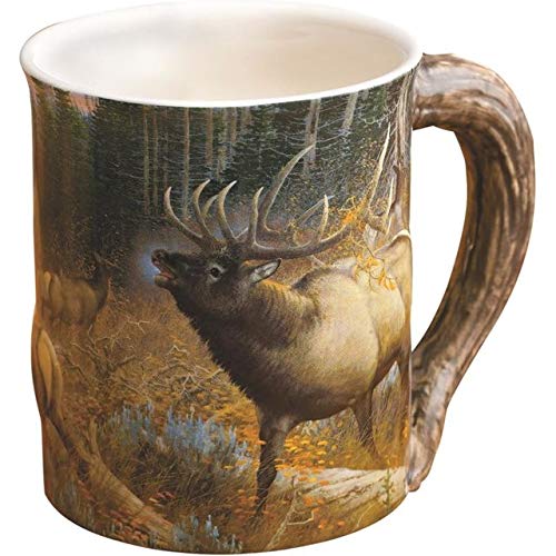 Wild Wings Sculpted Mug Master of Intimidation Elk
