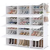【Zapatero de 7 niveles】 De gran tamaño El par de zapateros ofrece mucho espacio para zapatos, juguetes o bolsos, etc. Puede ayudarlo a ahorrar más espacio. Capacidad de carga de cada cubo: 5 kg.