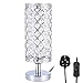 Produktbild Kristall Tischlampe, Infankey Tischleuchte mit Schalter, Nachttischlampe mit 90 K9-Kristall, Perfekt Tischlampe Vintage für Wohnzimmer, Schlafzimmer, Kommode TischdekorationOhne Birne)