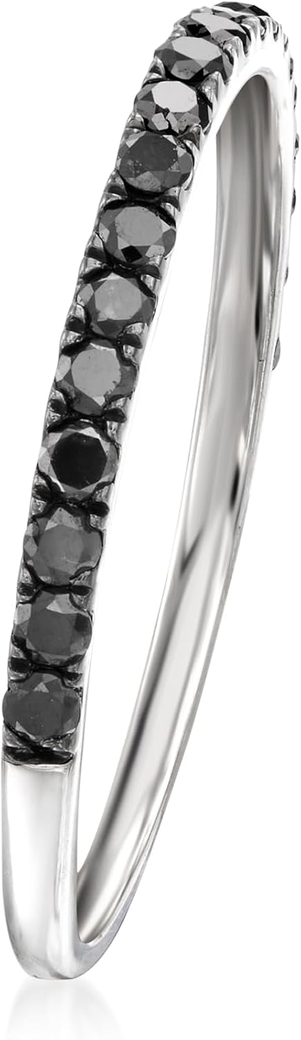 Ross-Simons 0.33 ct. t.w. Black Diamond Ring in Sterling Silver