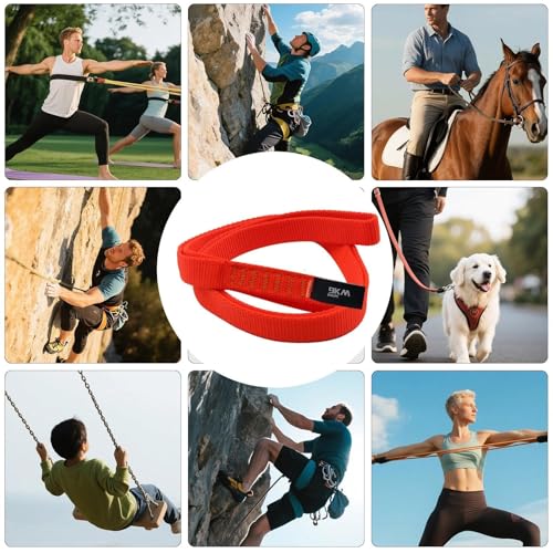 9KM Climbing Sling - 16mm Nylon Webbing (12\"/24\"/48\") UIAA Certified, 22kN Strength for Rock Climbing, Mountaineering (1pcs, 24inch)