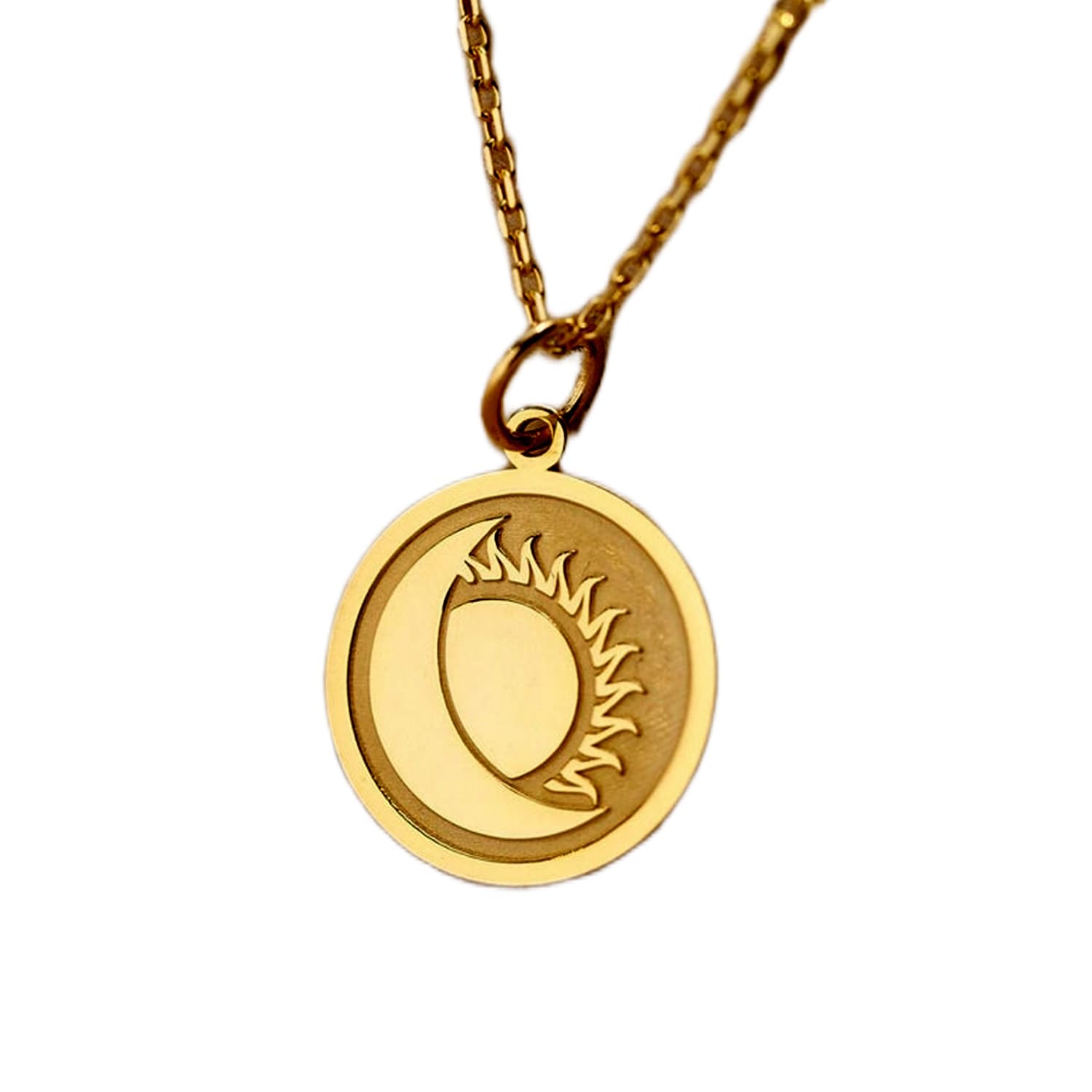 Collar de plata de ley 925 de 22 mm, cadena de 45,7 cm, colgante de cuerda de moneda azteca de moneda pirata maldita, dije de moneda del tesoro, joyería pirata, medalla de moneda de trébol, joyería