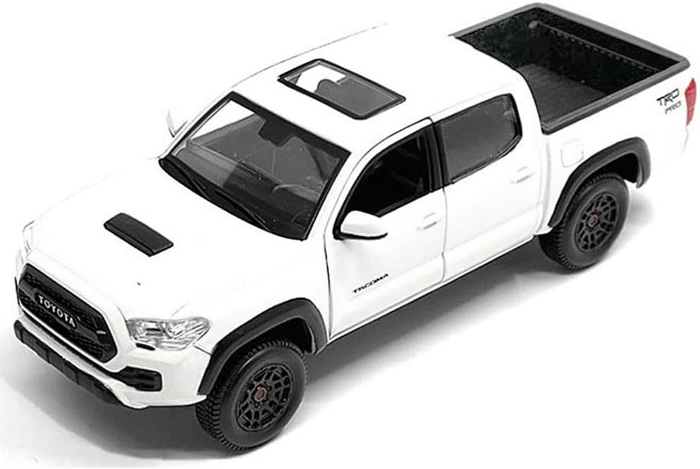 2023 Tacoma TRD PRO Pickup Truck White with Sunroof Special Edition Series 1/27 Diecast Model Car 32910WH