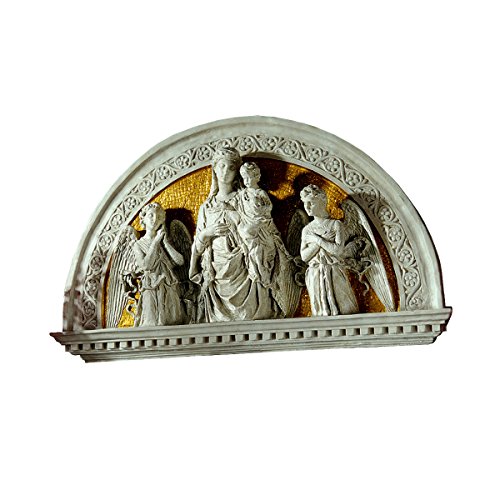 Design Toscano Blessed Union Renaissance Arch Sculptural Lunetta, Ivory/Gold #TOP8
