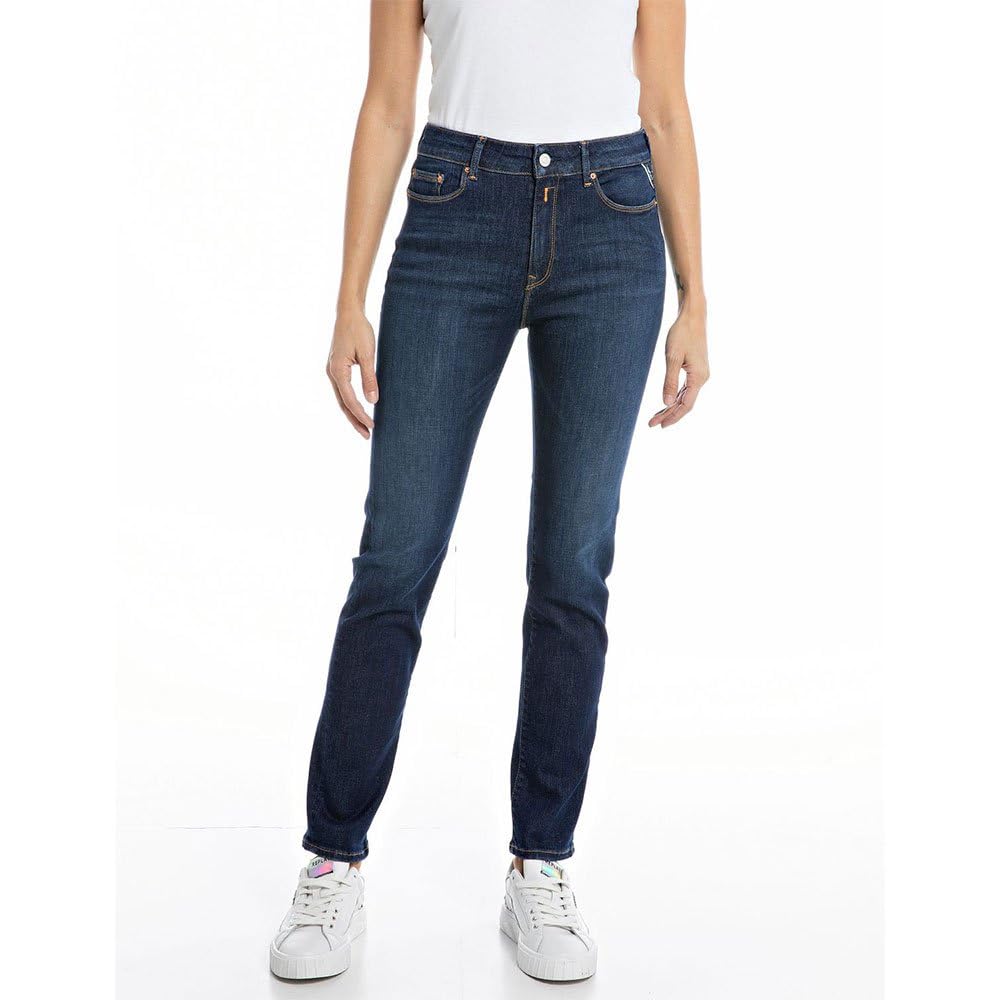 Replay Damen Jeans Mjla Slim-Fit, Dark Blue 007 (Blau), 24W / 28L