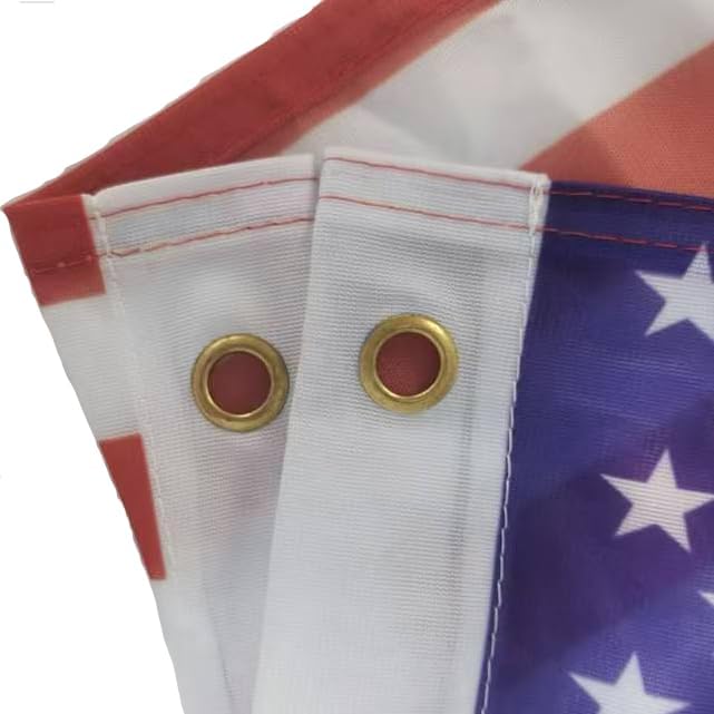 2 PCS 12''x18'' American Flag Pole Kit for Pontoon Boats - US Flag Holder with Poles and Mount for 0.5"-1.33" Round/Square Rails, Includes Replacement Flag for Kayaks, Swimmers, and Surfers - Image 9
