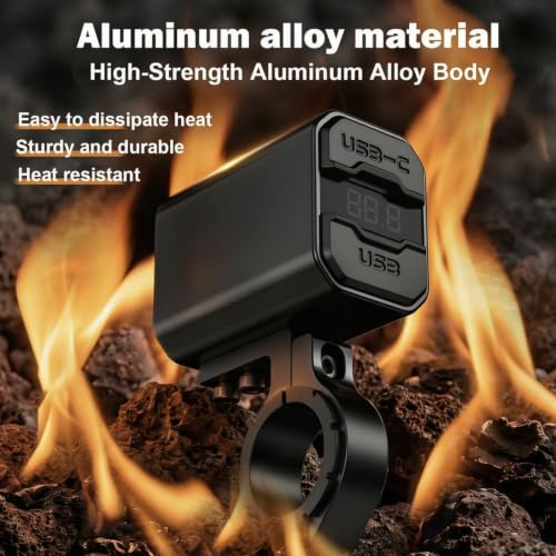 SOBMOTO Aluminum Motorcycle USB Charger