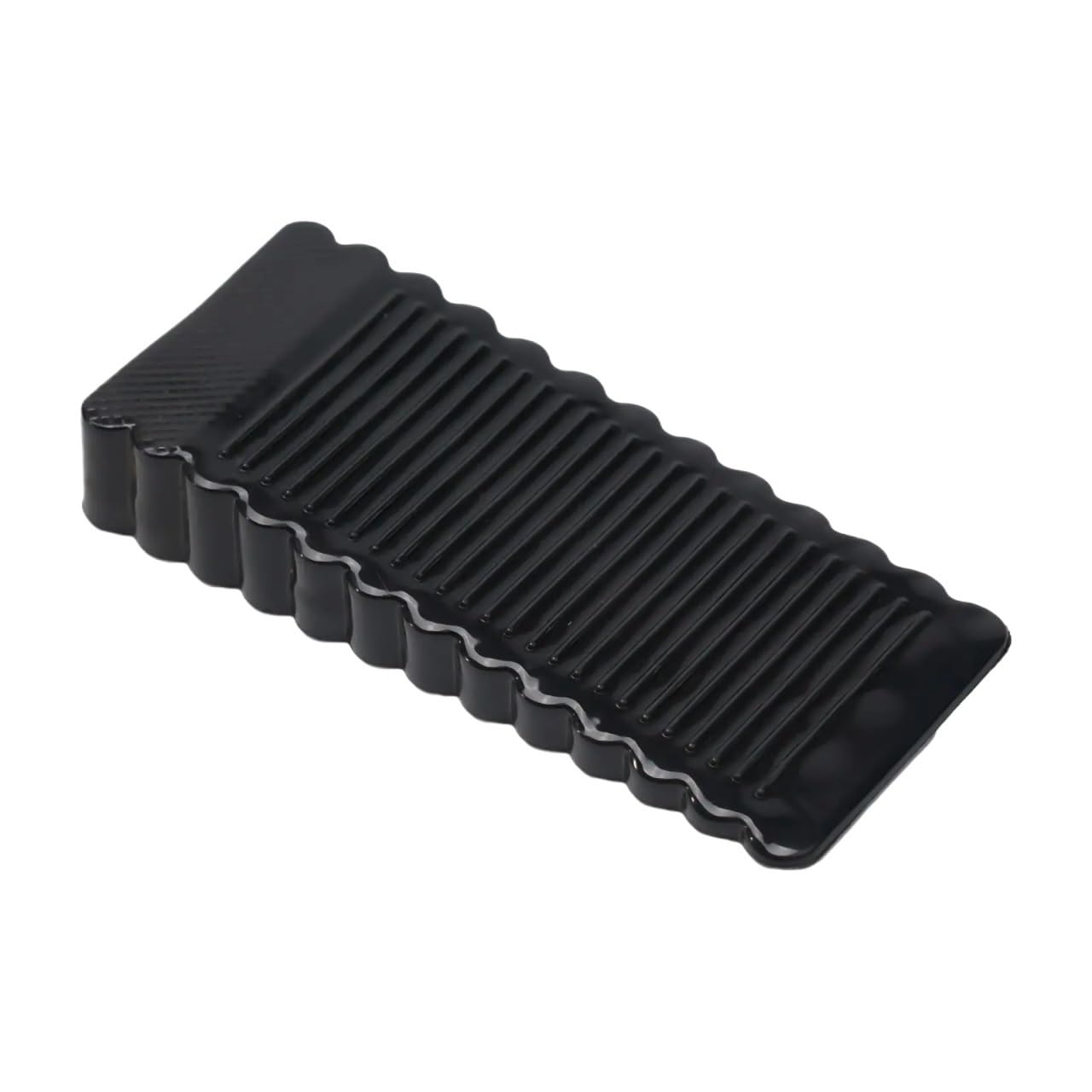 Lkfjnhepf Black Door Stop 2Pcs Silicone Door Stop Block Wedge Doorstops Rear Retainer Anti-Collision(Black)
