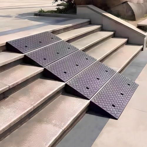 Rampa portátil de goma para bicicletas y vehículos miniatura 7