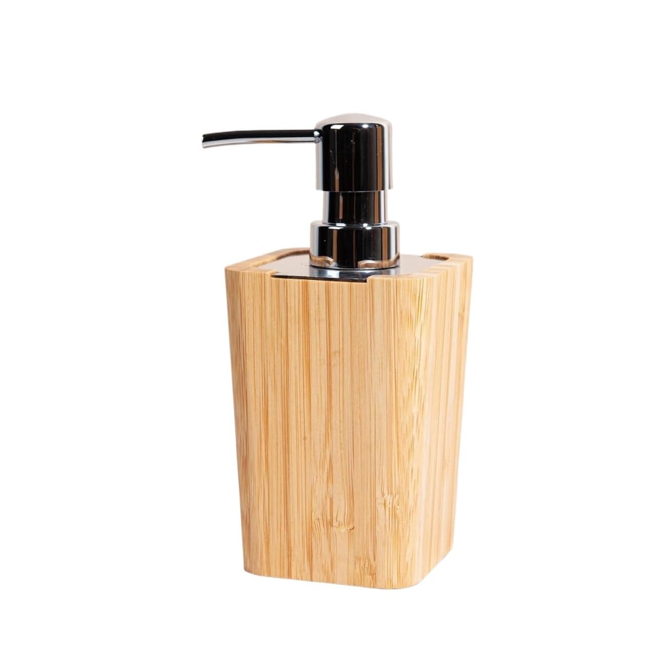 Set di dispenser di sapone, Set di accessori da bagno in legno di bambù, dispenser for sapone, portasapone, porta scopino, accessori da bagno in legno massello di bambù(Toilet-brush Holder)