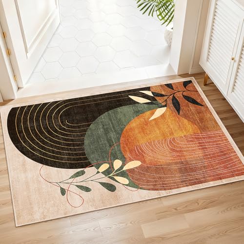 MUJOO 2x3 Washable Rug Small Area Rugs for Entryway Kitchen