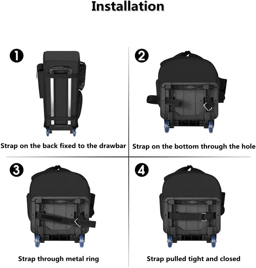 Junsi Trolley Bag Compatible with JBL Partybox 110/PartyBox Club 120 Portable Party Speaker Case - Wireless Portable Speaker Storage Bag - Image 7