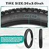 WEEROCK 26 Inch E Bike Tire Fat Bicycle Tire 26 X 3.0 Bike Tire One Pack Bicycle Tyre Folding Replacement Tire for 26 Inch Snow Bike Tricycle Electric Bike #1