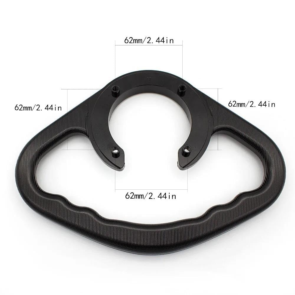 Motorrad-Haltegriff Für Suzuki K1 K2 K3 GSXR 600 750 1994-2003 GSXR1000 2000-2001 Motorrad Passagier Haltegriff Handgriff Hand Grip Tank Armlehne(Schwarz)
